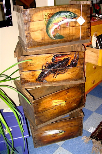 Stack Of Antique Crates