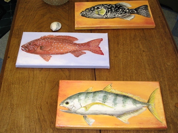 Fish Painting On Canvas