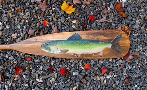 Fish Painting on Paddle