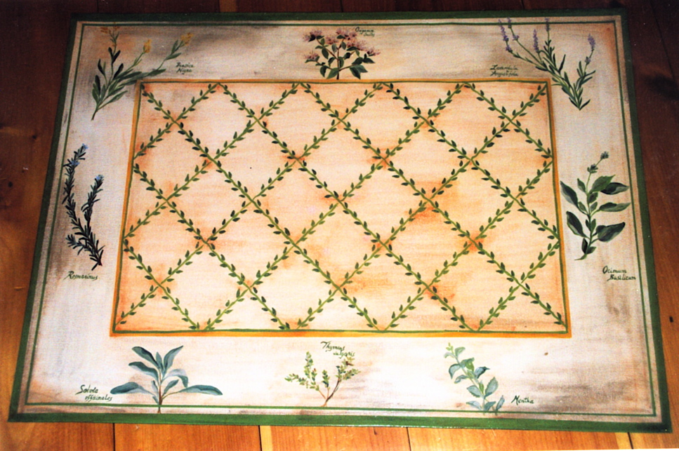 Herb Garden Floorcloth